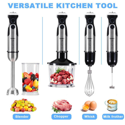 5 In 1 Stick Blender 1000W Hand Blender Set 21-Speed.